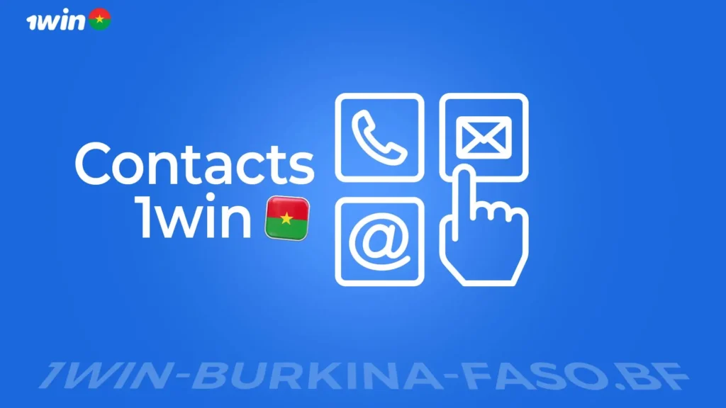 Contacts 1win au Burkina Faso: coordonnées 1Win