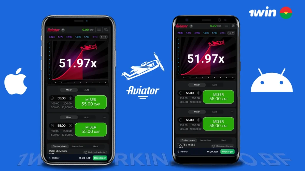 Téléchargez l'application 1win Aviator pour Android et iOS