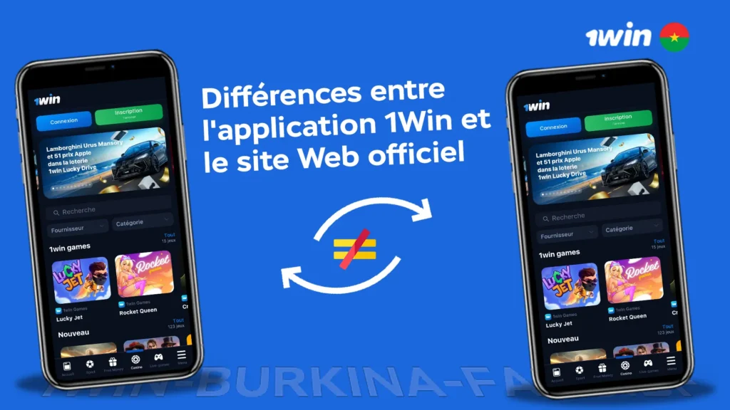 Différences entre l'application 1Win et le site Web officiel