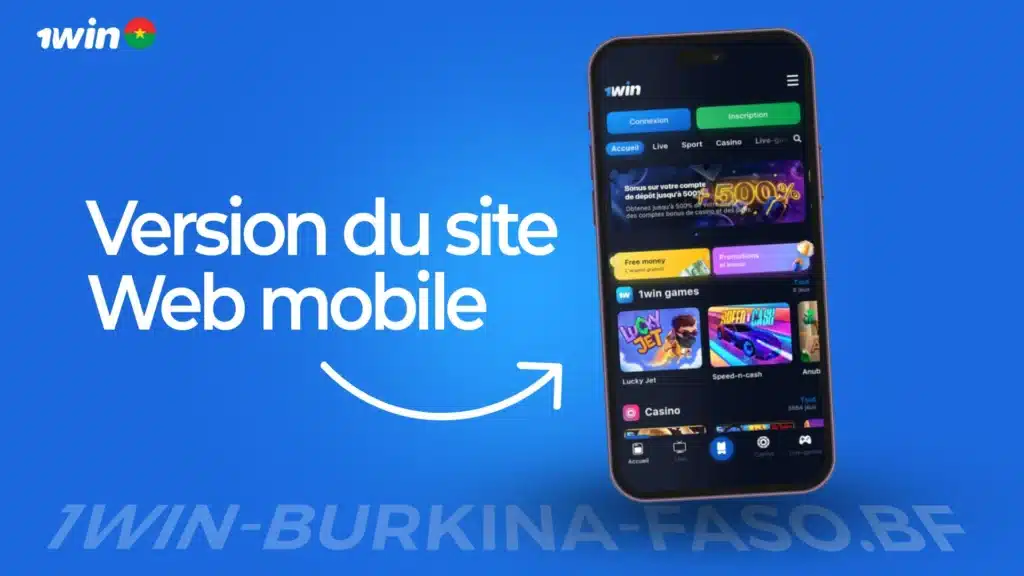 Version du site Web mobile 1Win BF