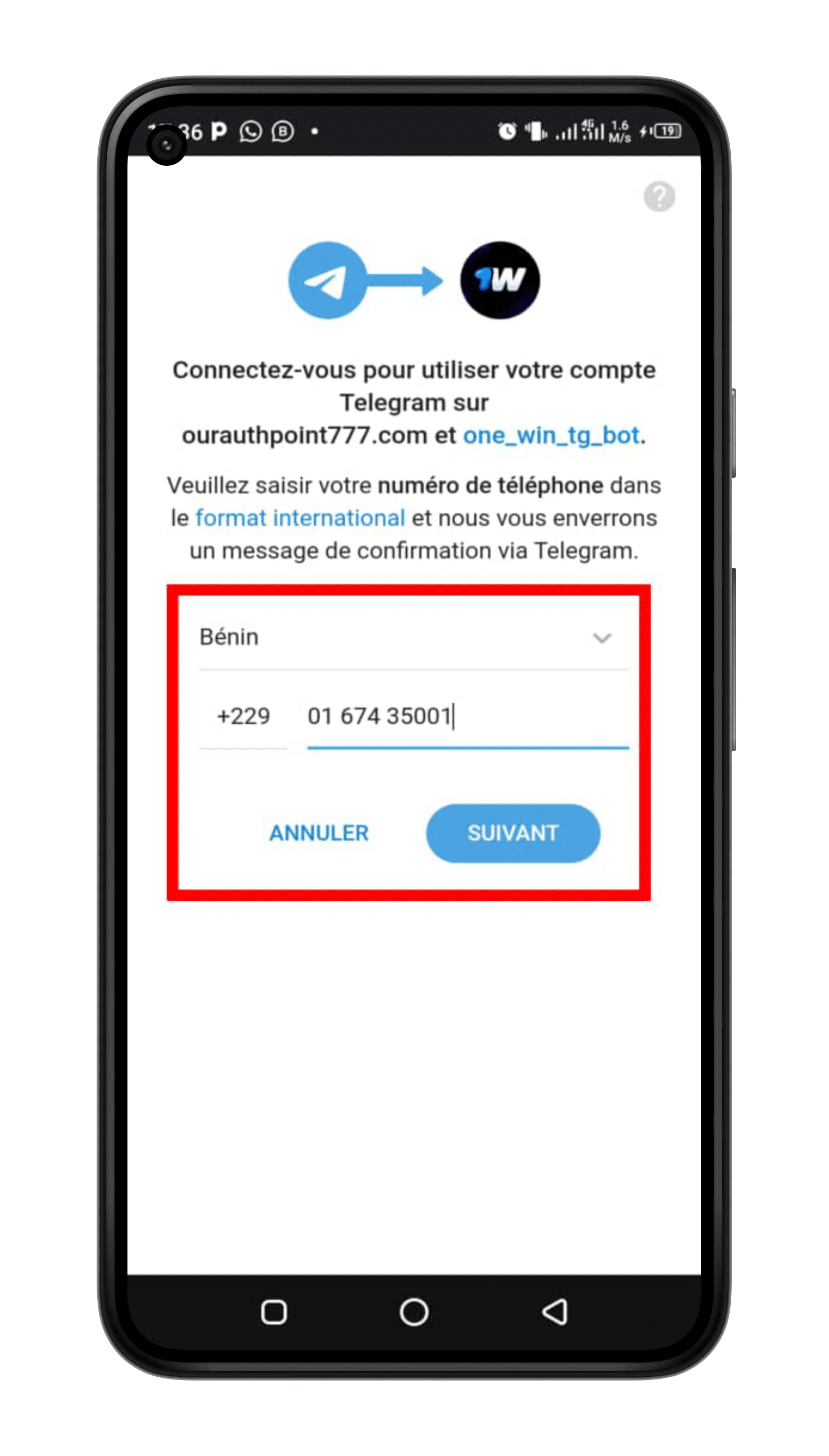 Acceptez accès au reseau social