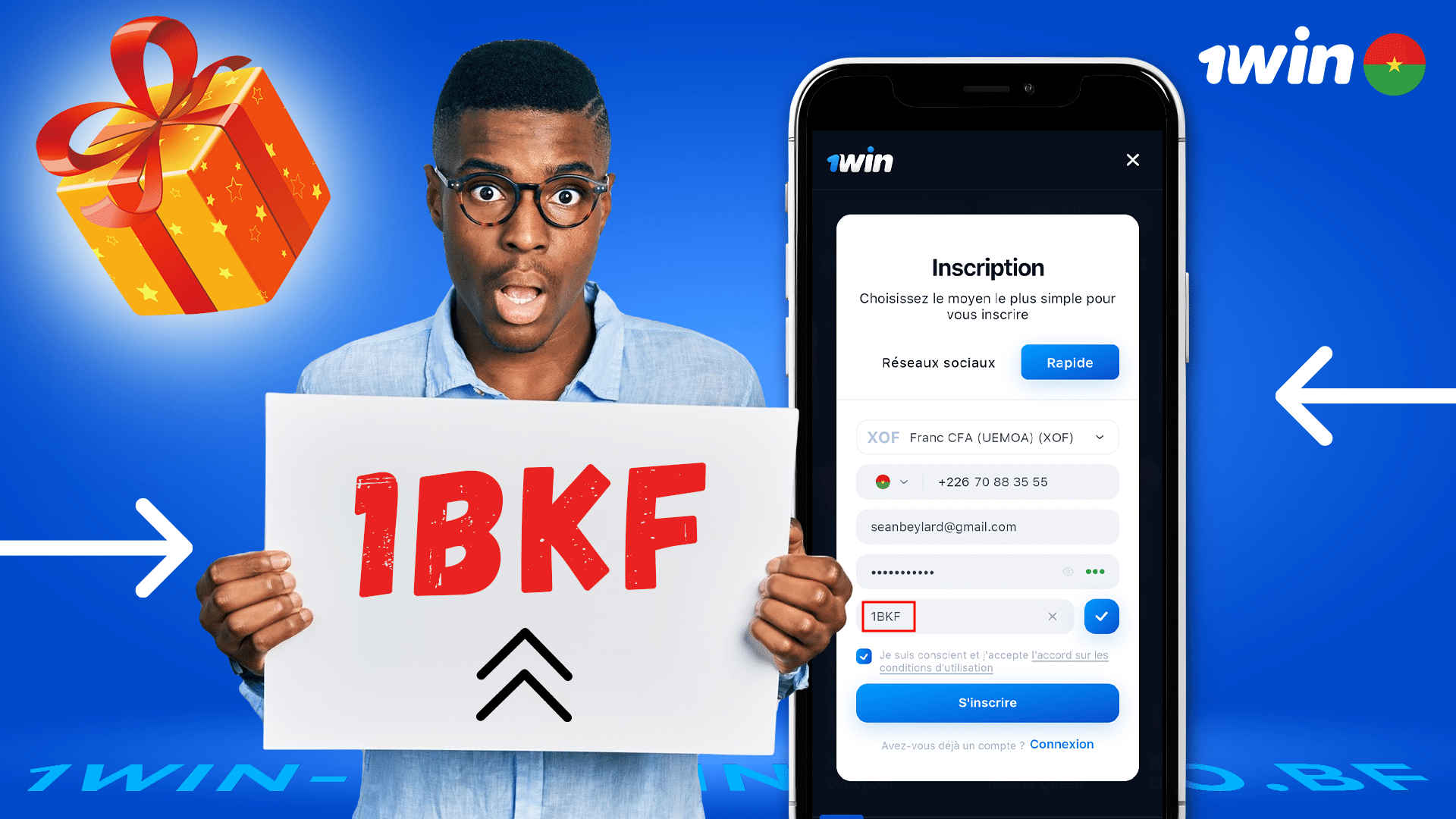 code promo 1win Burkina